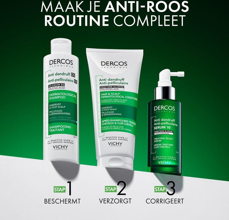 Vichy - Dercos Anti-Roos DS - Shampoo - 390ml - Voor Normaal tot Vet Haar