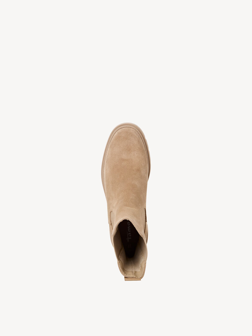 Leren Chelseaboot - beige