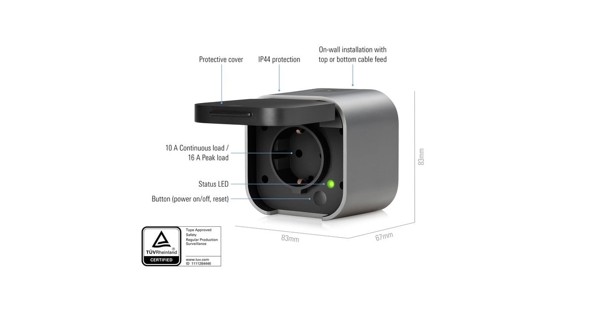 eveEnergy Outdoor wandcontactdoos