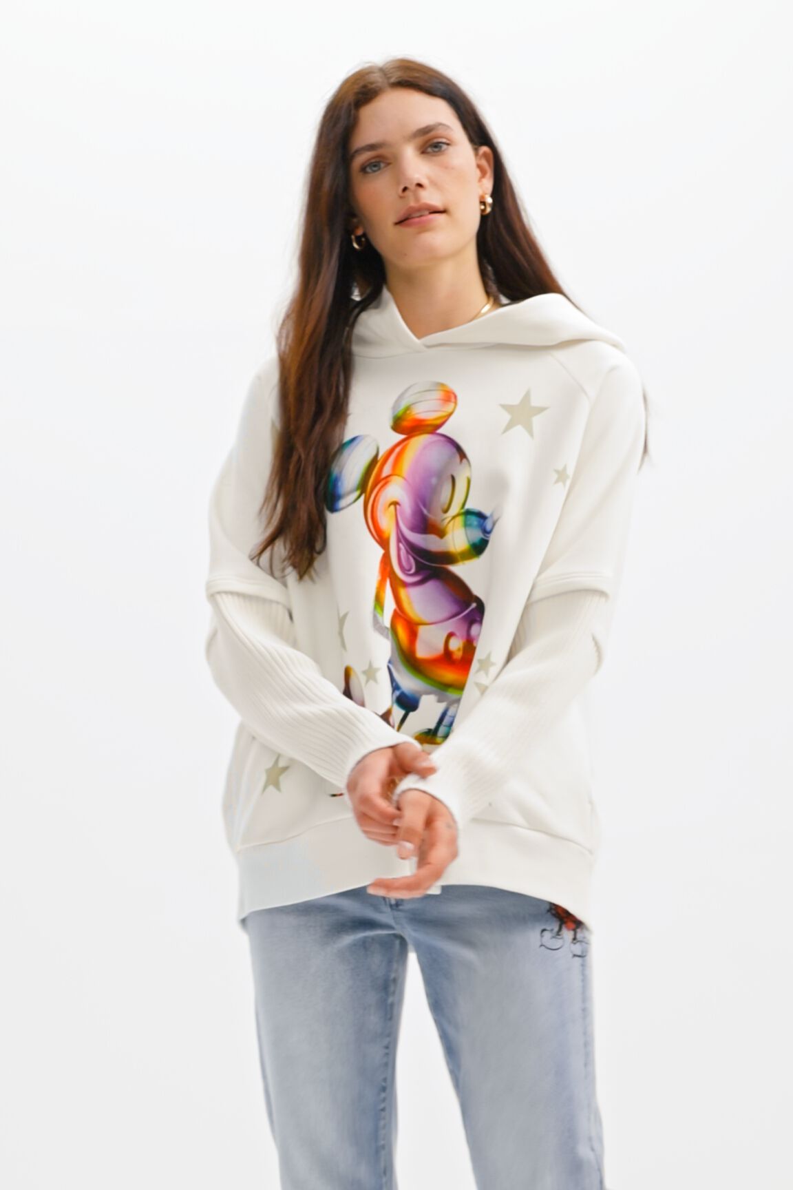 Sweat-shirt oversize Mickey Mouse