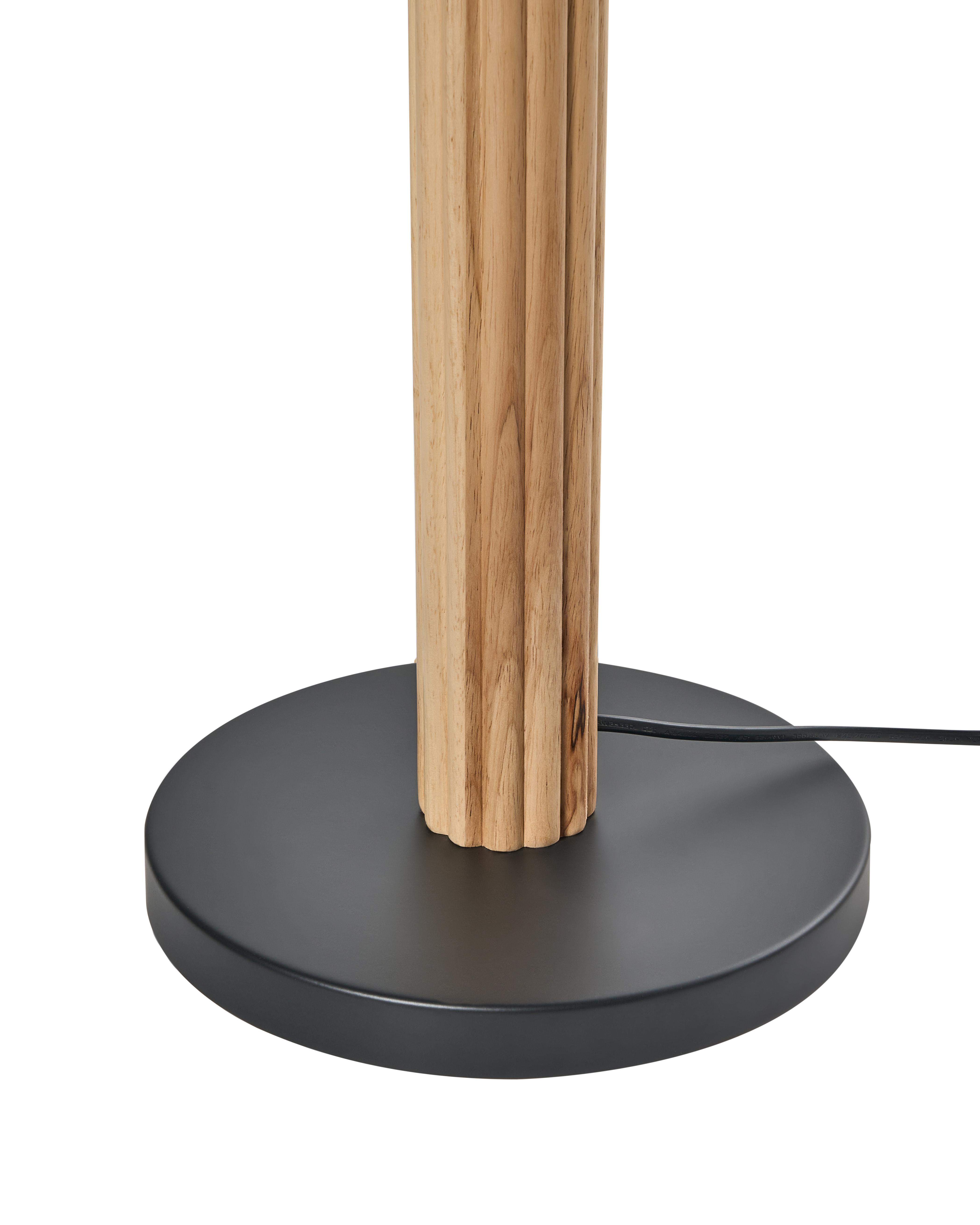 Staande lamp BELESSA Linnen Lichtbeige