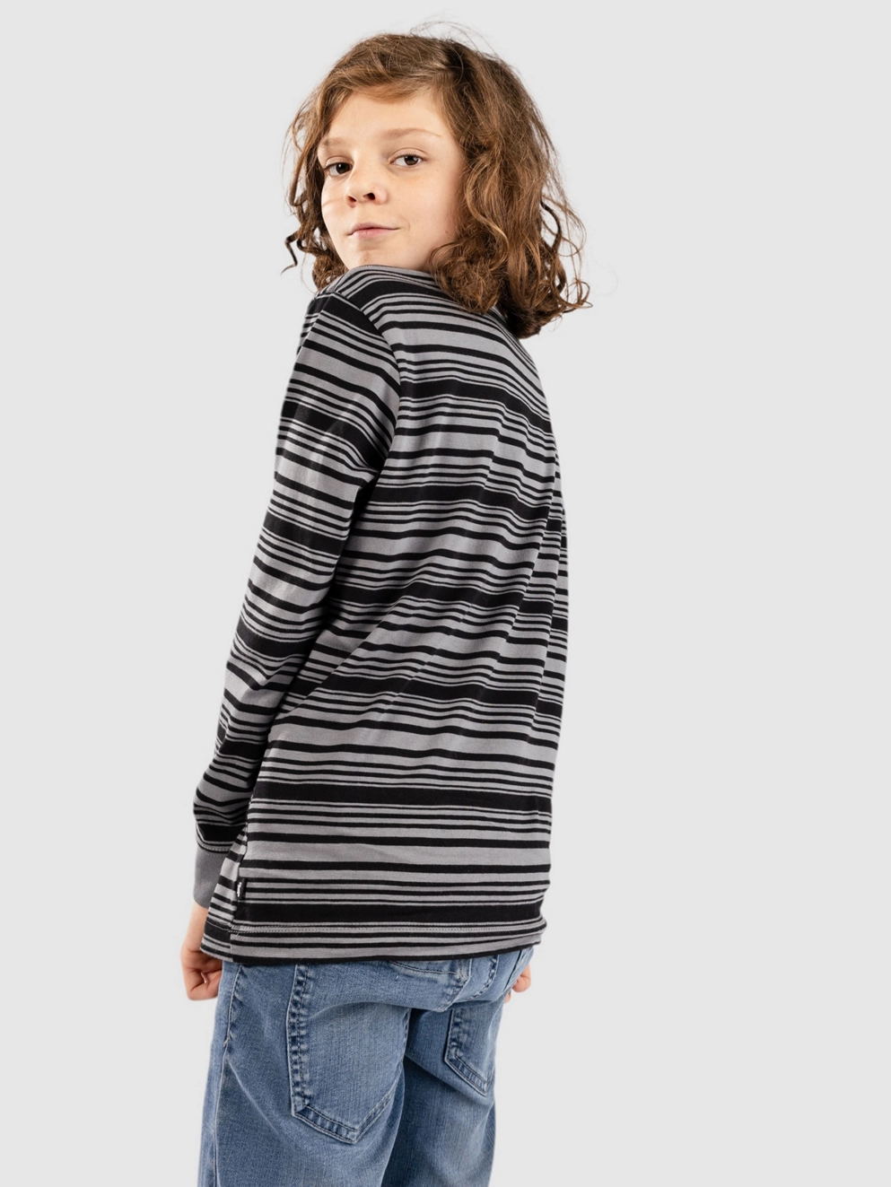 Nike Sb Stripe Kids Longsleeve T-Shirt black/smoke grey