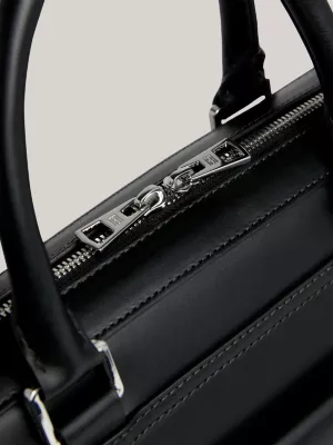 Bolsa para laptop em couro com logotipo