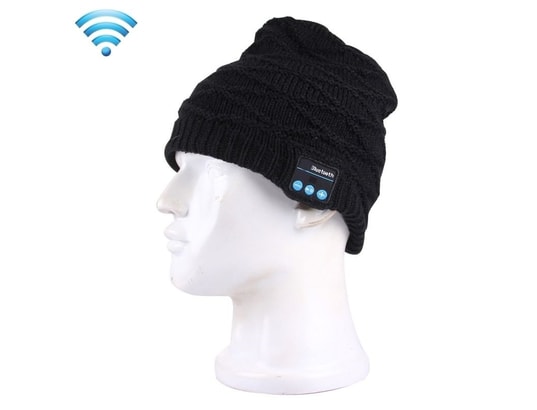 YONIS - Bonnet connecté Bonnet Bluetooth Tricoté Chaud Micro Écouteurs Filles Garçon...