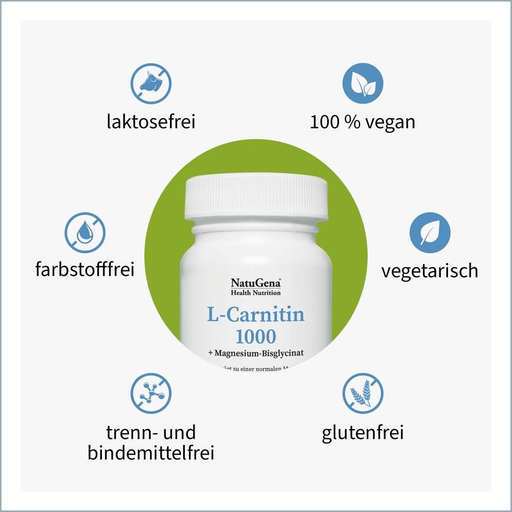 L-CARNITIN 1000 Carnipure+Magnesium vegan Kapseln