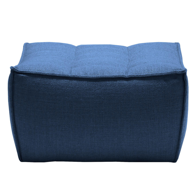 Ethnicraft N701 poef blue