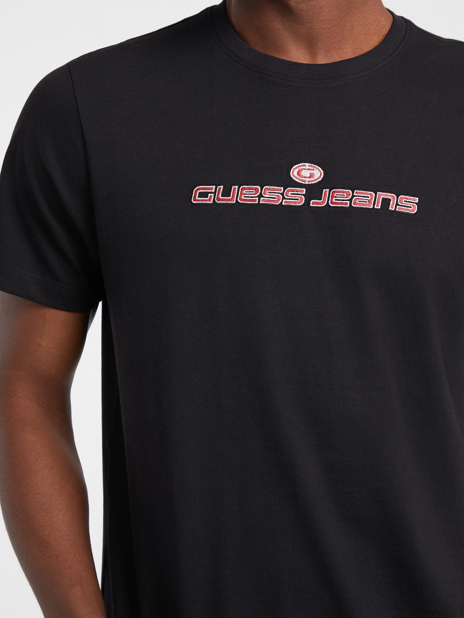 Camiseta regular com logo bordado