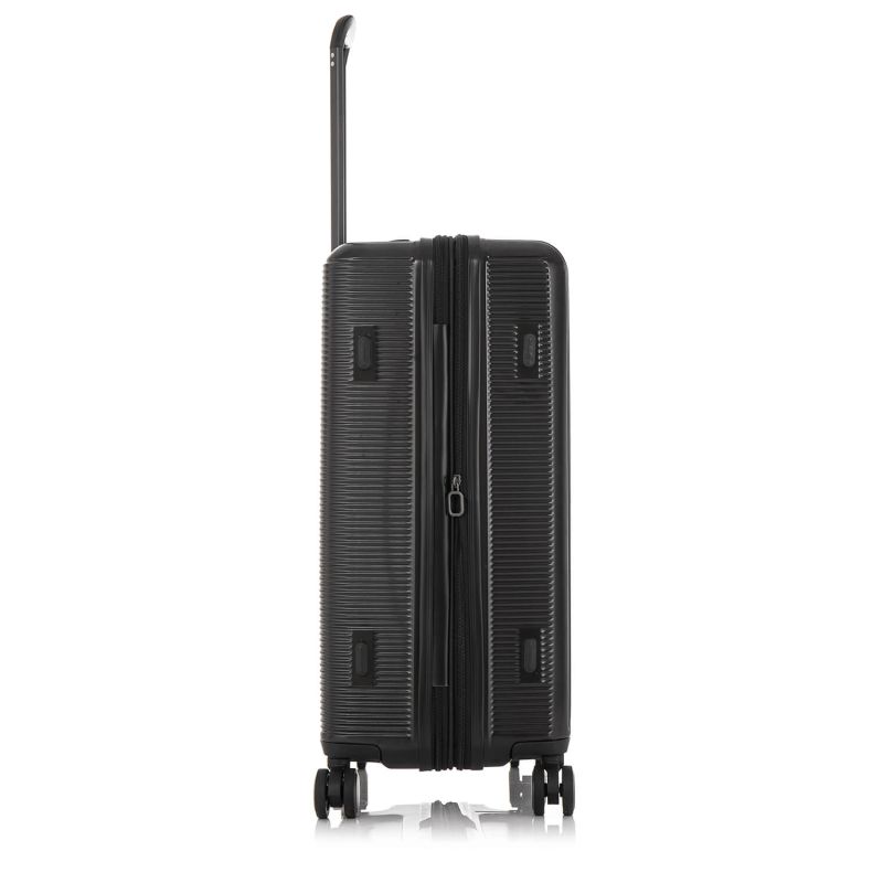 Lot de 2 valises rigides Tori Extensibles 77 et 54 cm Noir