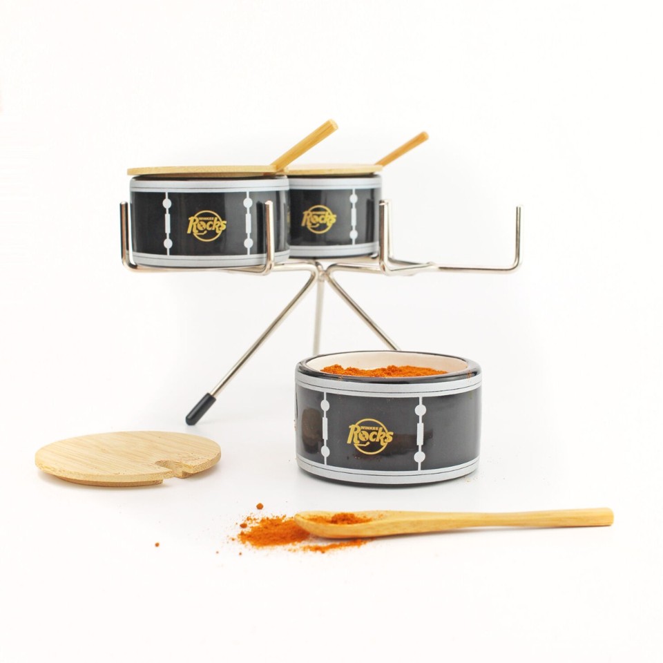 Winkee - Krydderidispenser - Drumkit Spice Dispenser
