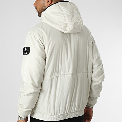 Coupe-Vent Zippé Capuche Trim Windbreaker 3462 Beige Clair