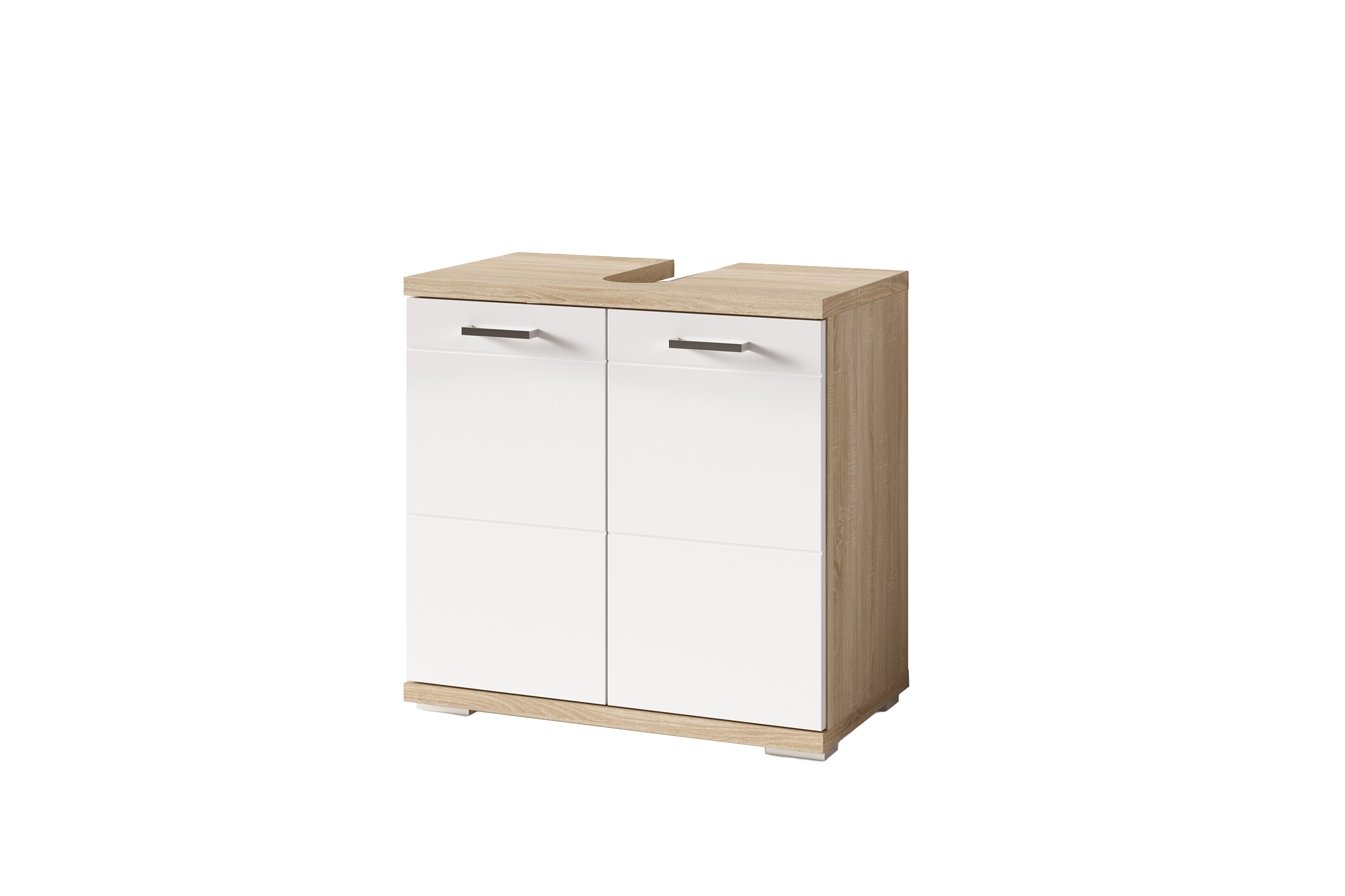 byLIVING Waschbeckenunterschrank NEBRASKA, Breite 60 cm, Artisan Eiche/weiß