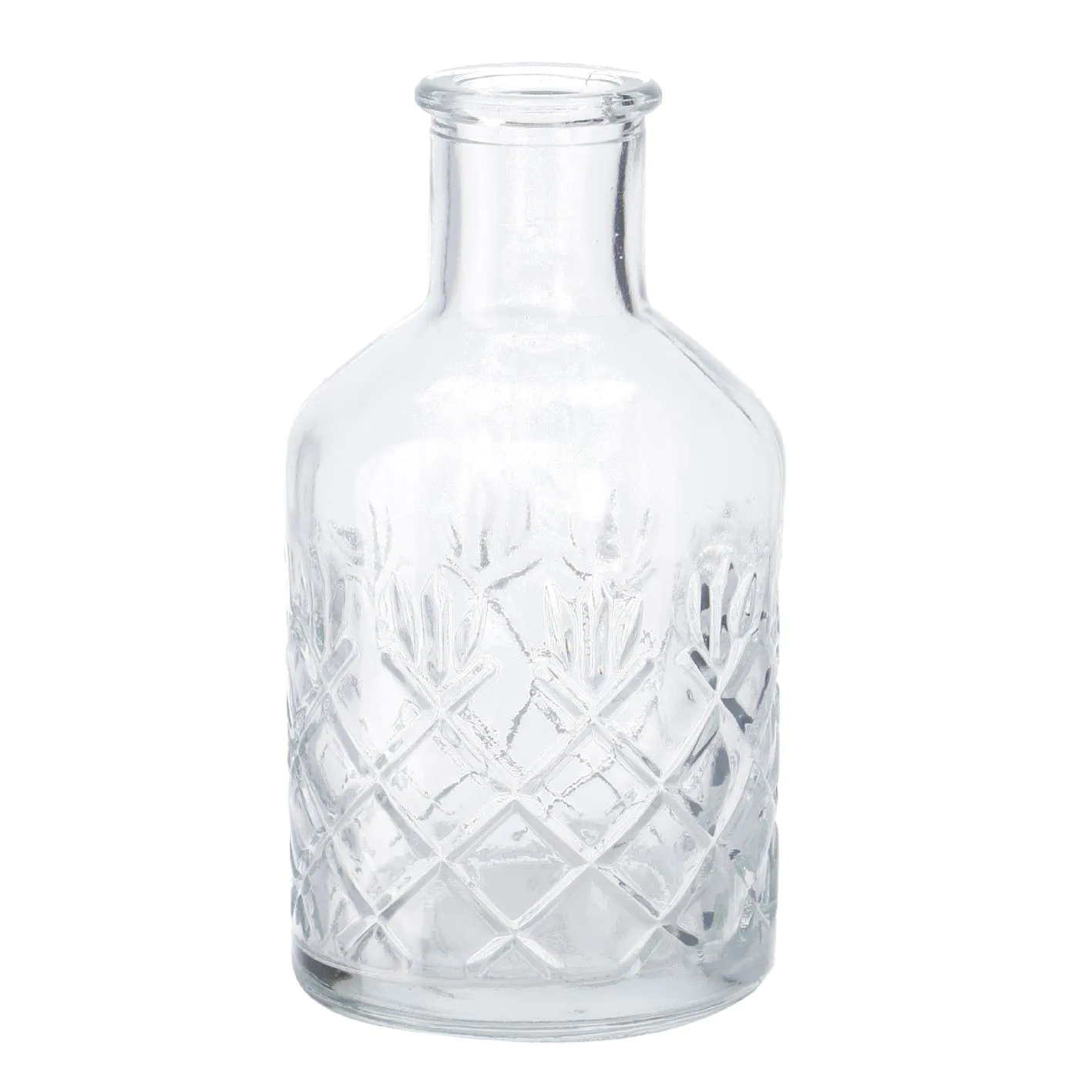 Flaschen-Vase Rauten, bauchig