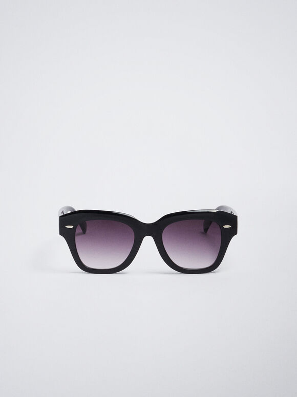 Óculos de Sol de Acetato - Preto