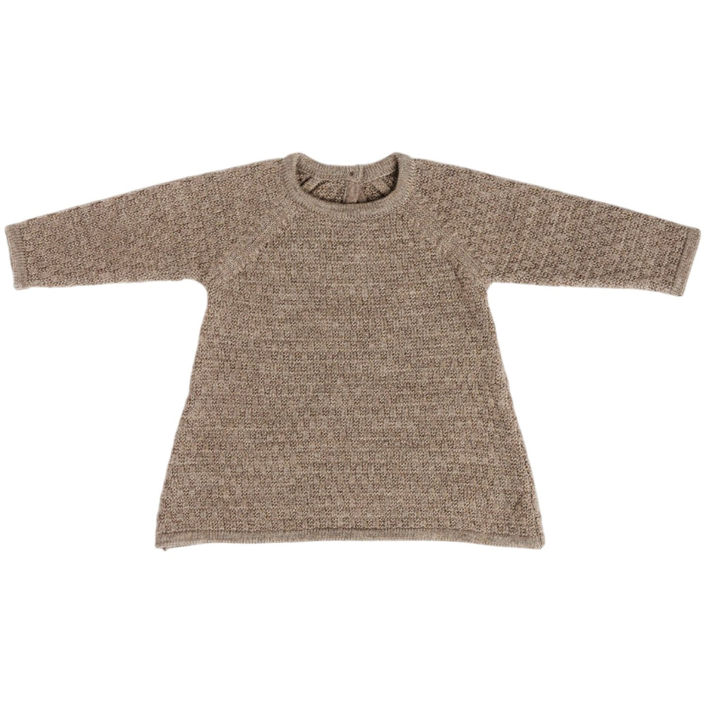 Køb Smallstuff Nature Melange Kjole Square Strik Merino Uld