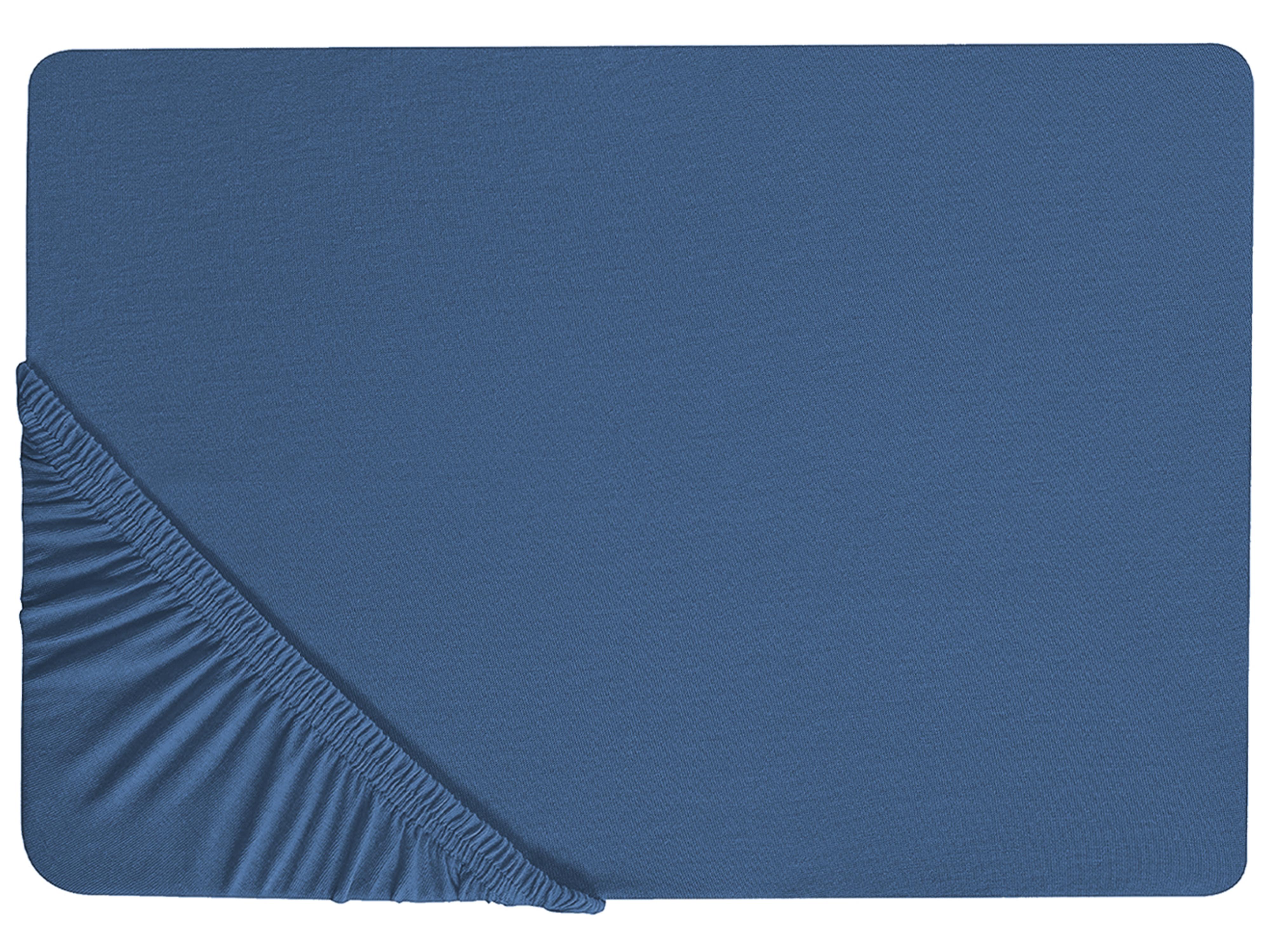 Hoeslaken JANBU Katoen 200 x 200 cm Marineblauw