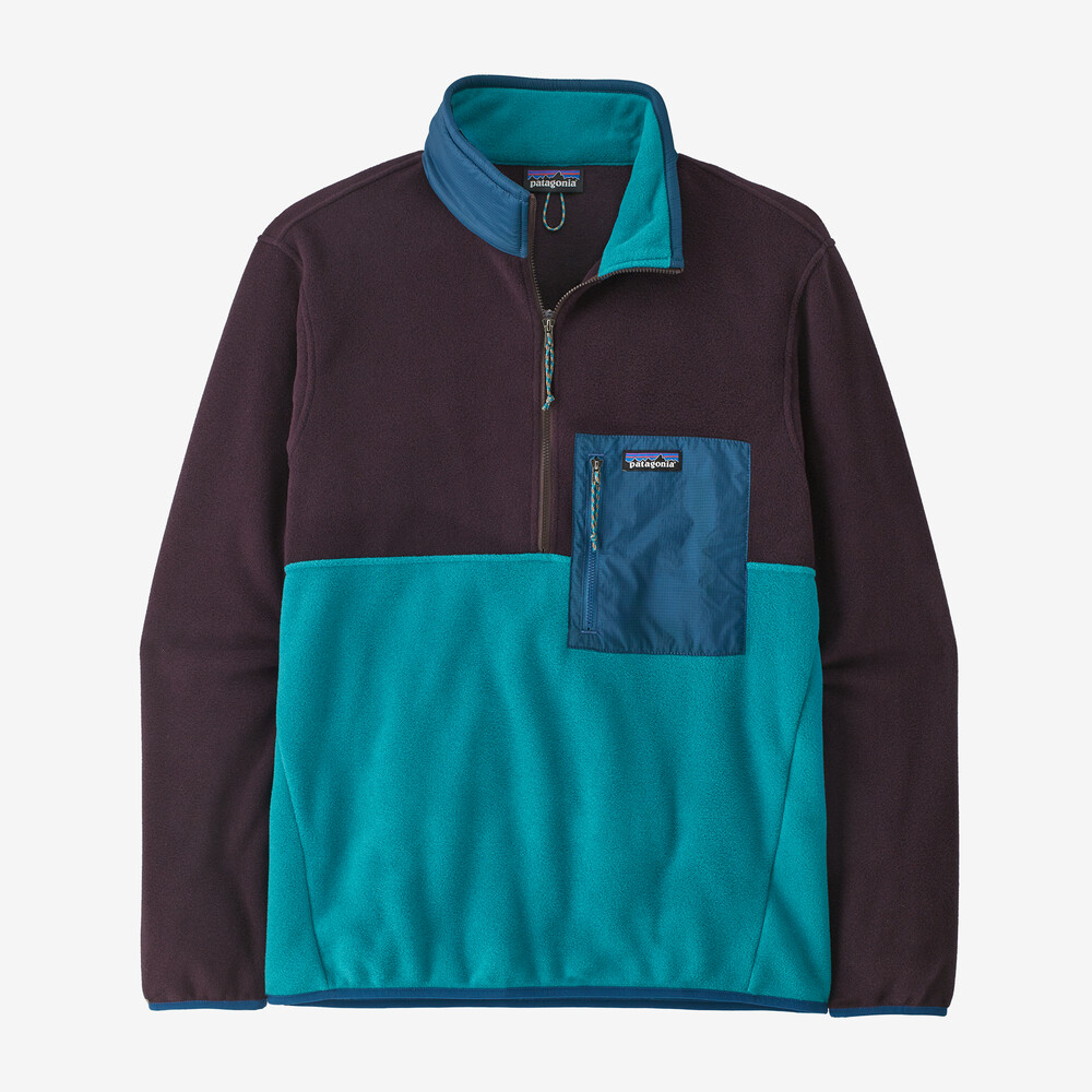 Microdini Herren-Fleecepullover mit halbem Reißverschluss