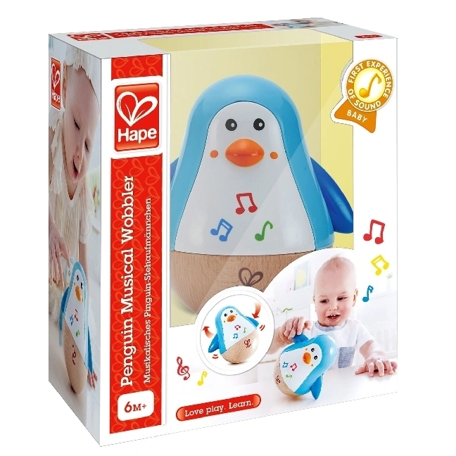 Stehauf-Pinguin ERSTE MELODIEN aus Holz