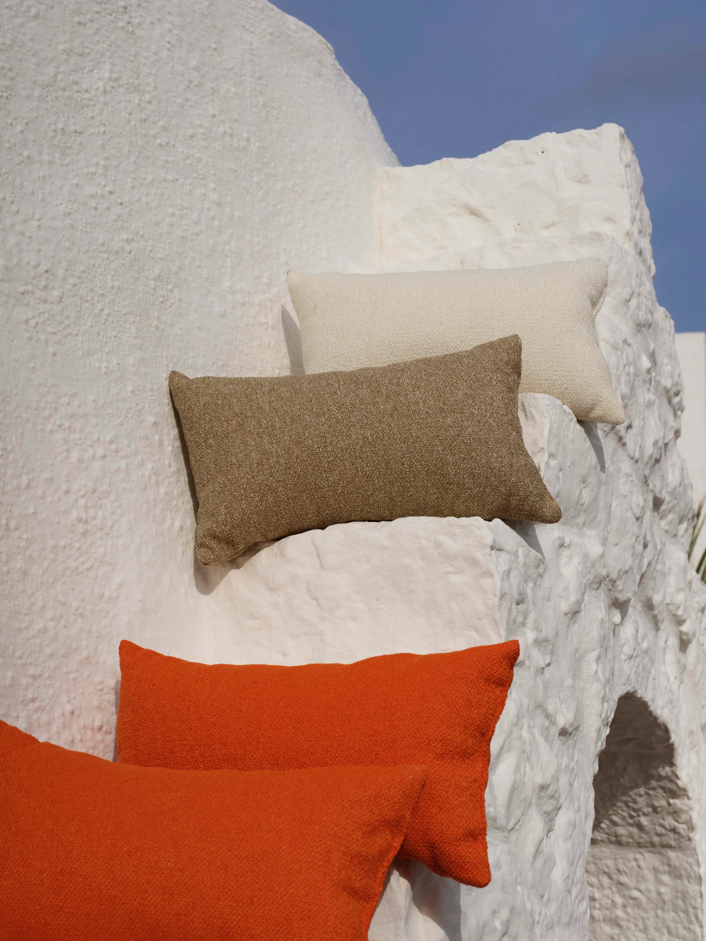 Bouclé outdoor kussen Alka