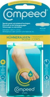 COMPEED Hühneraugenpflaster<br>6 Stück, M, feuchtigkeitsspendend