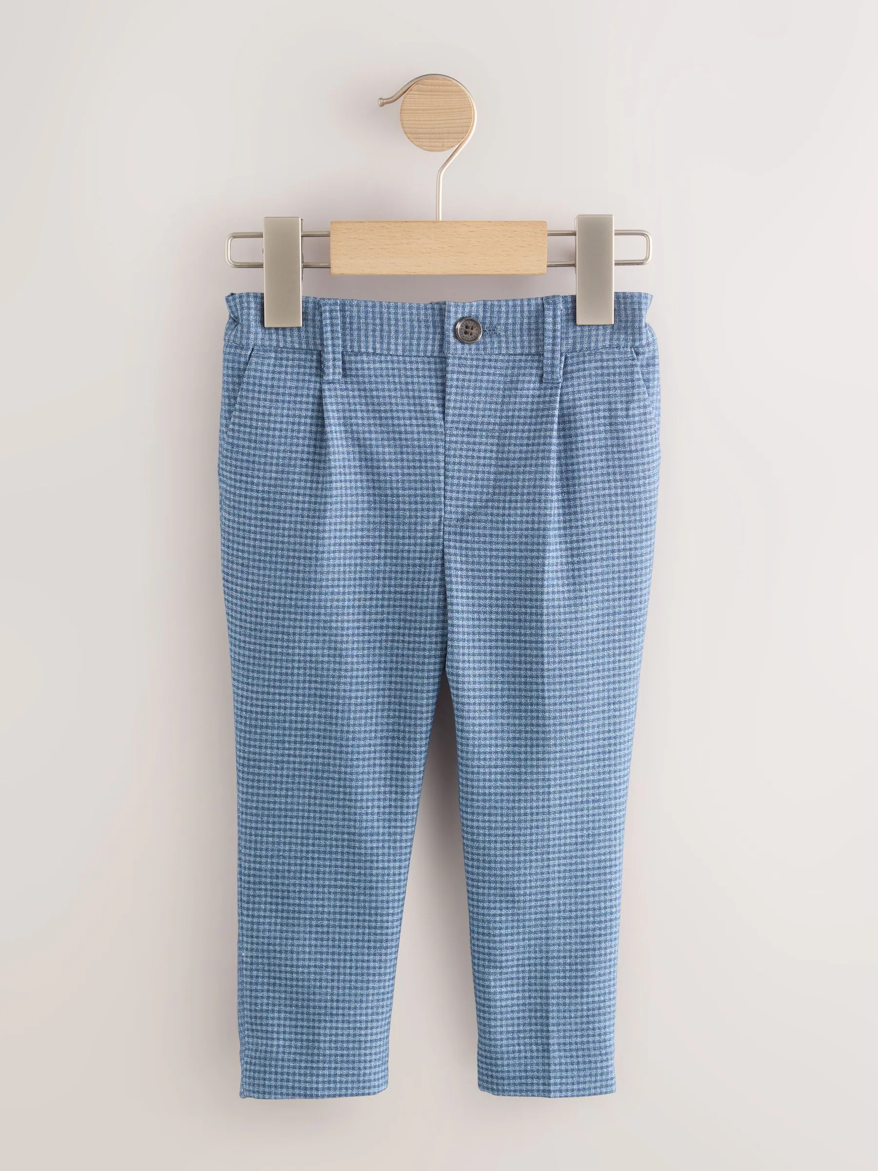 Blauw geruit - Stijlvolle broek (3 mnd - 7 jr)