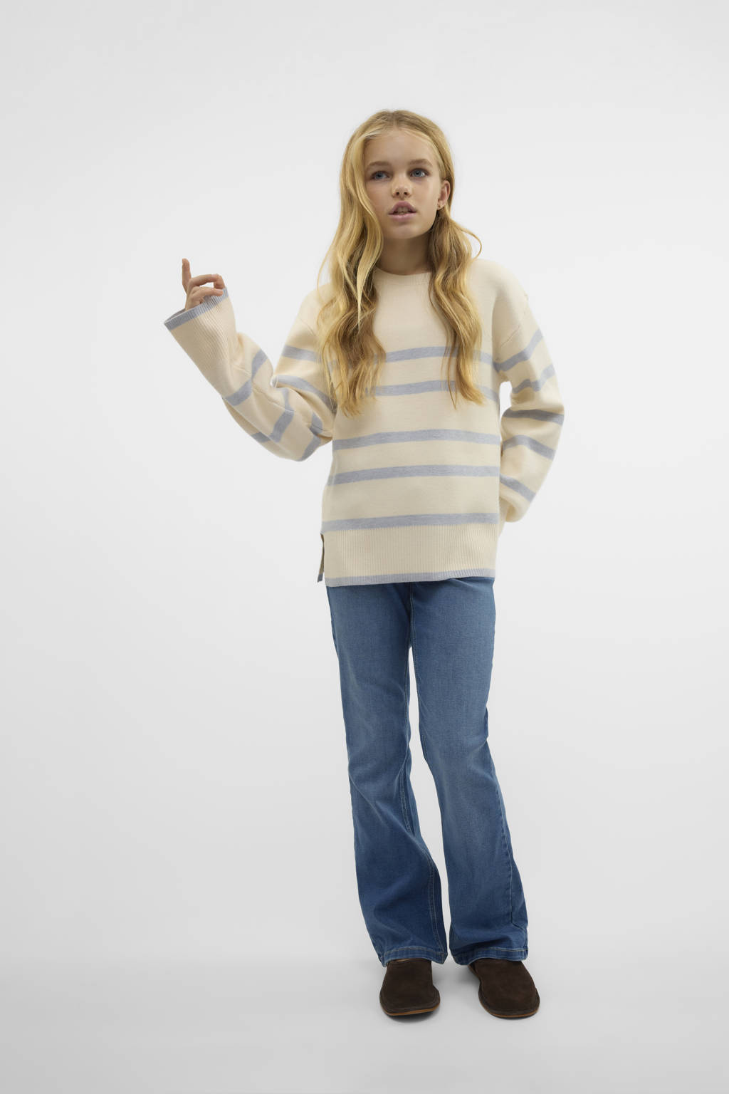 VERO MODA GIRL flared jeans VMRIVER medium blue denim