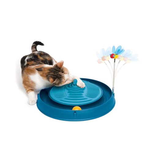 Catit Play Circuit Ball Toy with Catnip Massager