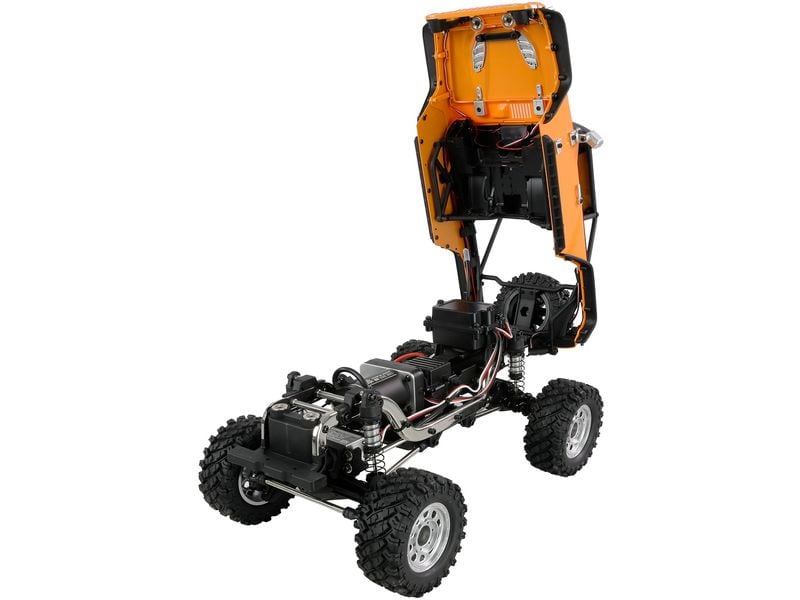 Amewi Scale Crawler Hyper Go SC  1:12 RTR Orange Off-Road RC Model mit Brushless Motor