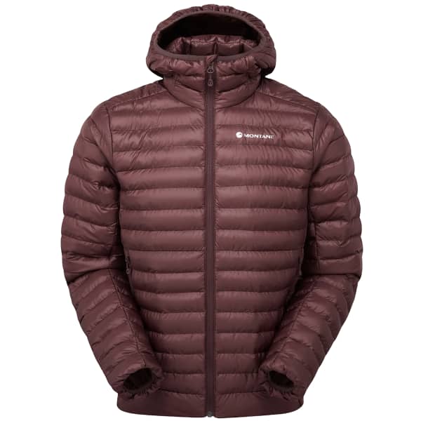 Doudoune randonnée MONTANE ICARUS HOODIE DARK GARNET