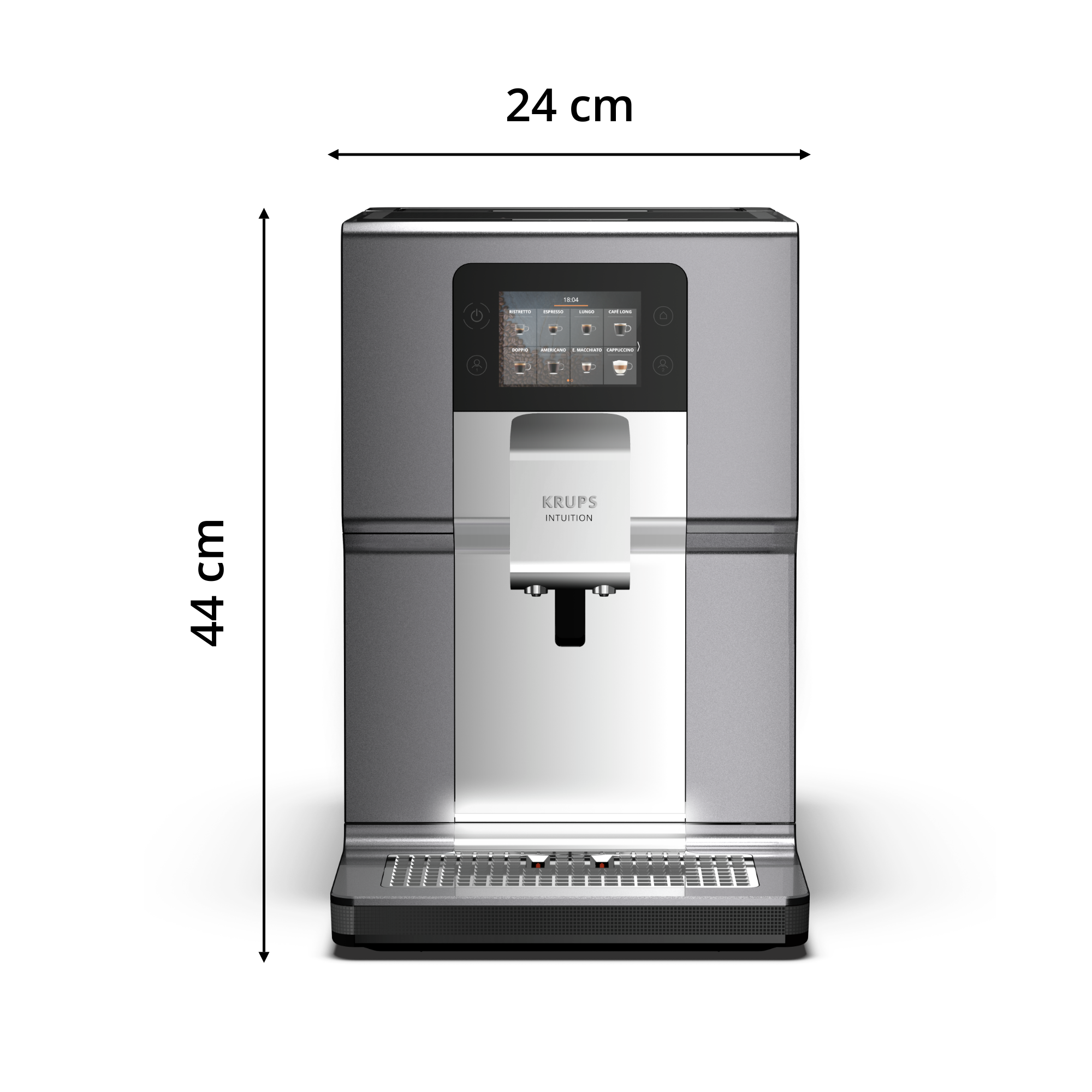 Intuition Préférence+, Machine à café à grain, 15 boissons, Ecran tactile couleur