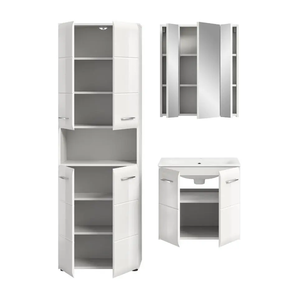 Hioshop Ice badkamer I61 wit hoogglans- wit