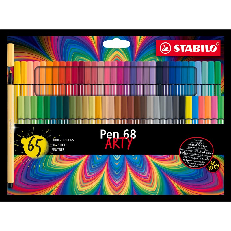 STABILO<br>Fineliner Pen 68 Arty 65 stk.
