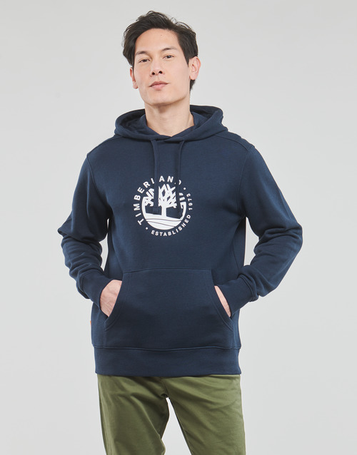 Timberland - REFIBRA LOGO HOODED SWEATSHIRT (REGULAR LB) - Noir