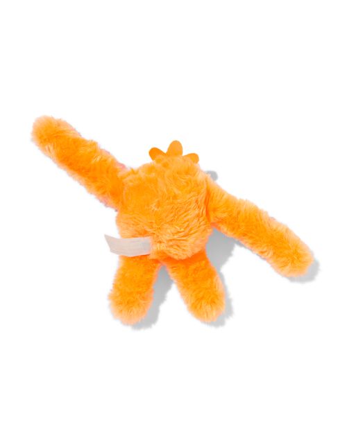 monstre en peluche orange