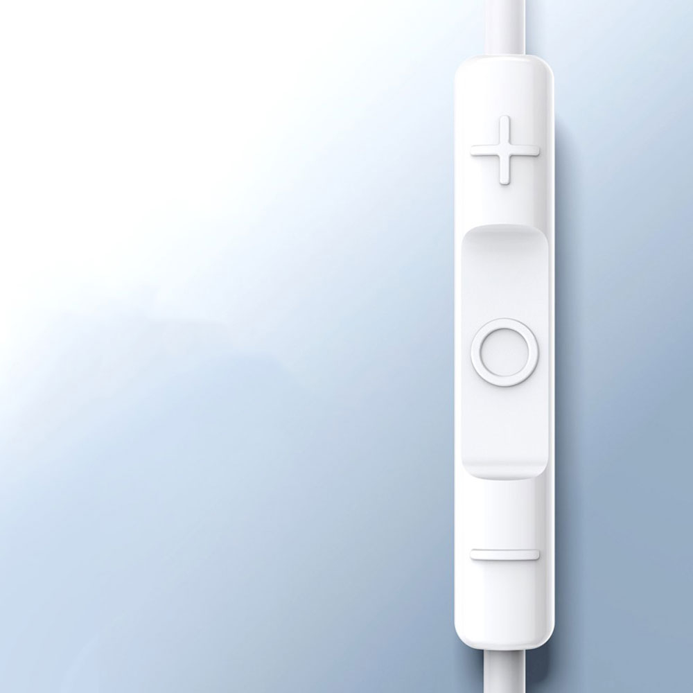Encok H17 In-Ear Kopfhörer 3.5mm Klinken Anschluss mit Mikrofon - Weiss