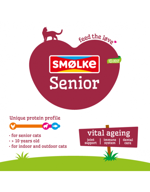 Smolke Cat Senior Kip&Lam&Vis - Kattenvoer