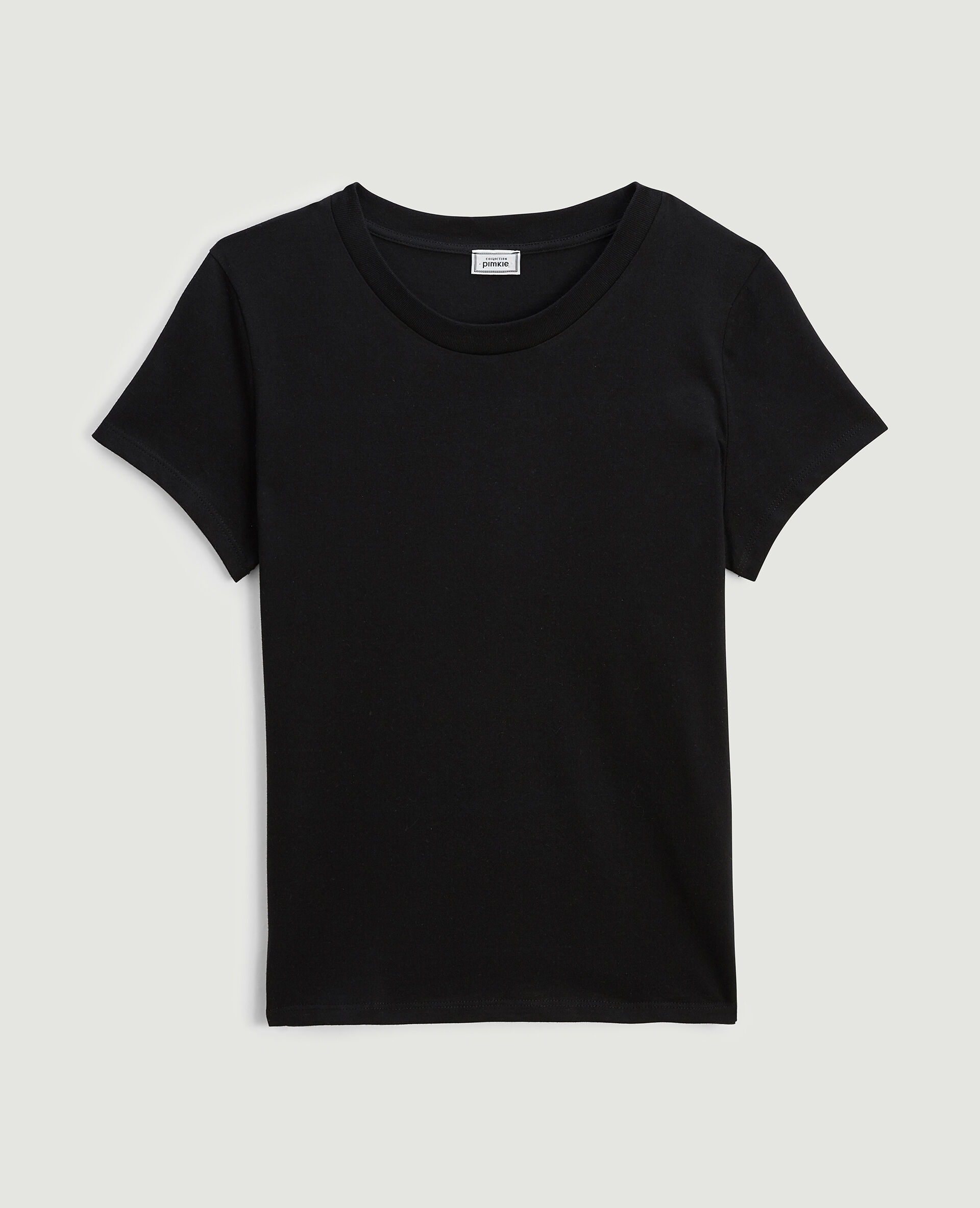 T-shirt basique col rond - Noir