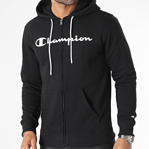 Sweat Capuche Zippé 218530 Noir