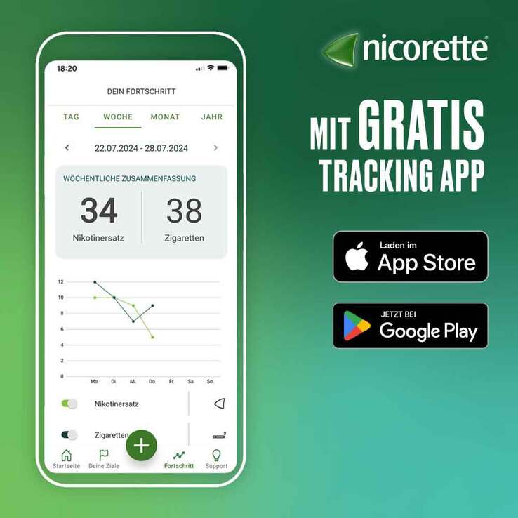 nicorette Mint Spray mit 1 mg Nikotin pro Sprühstoß, 2x2 St