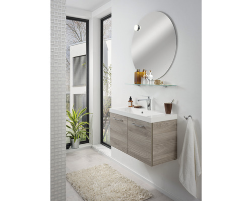 Fackelmann glasplank 80x12 cm chroom