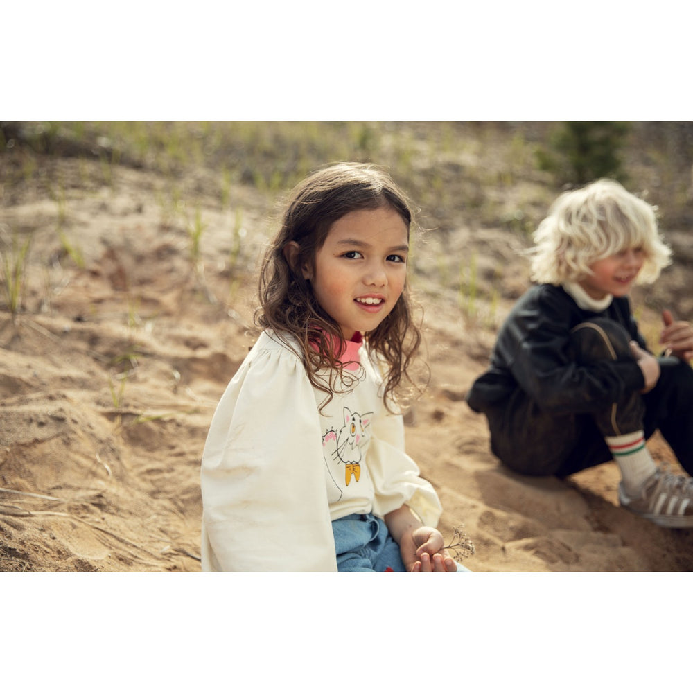 Køb Mini Rodini Black Mammoth Chenille Sweatshirt
