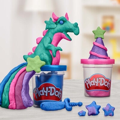 Play-Doh Glitrende Modelleire 6-Pack