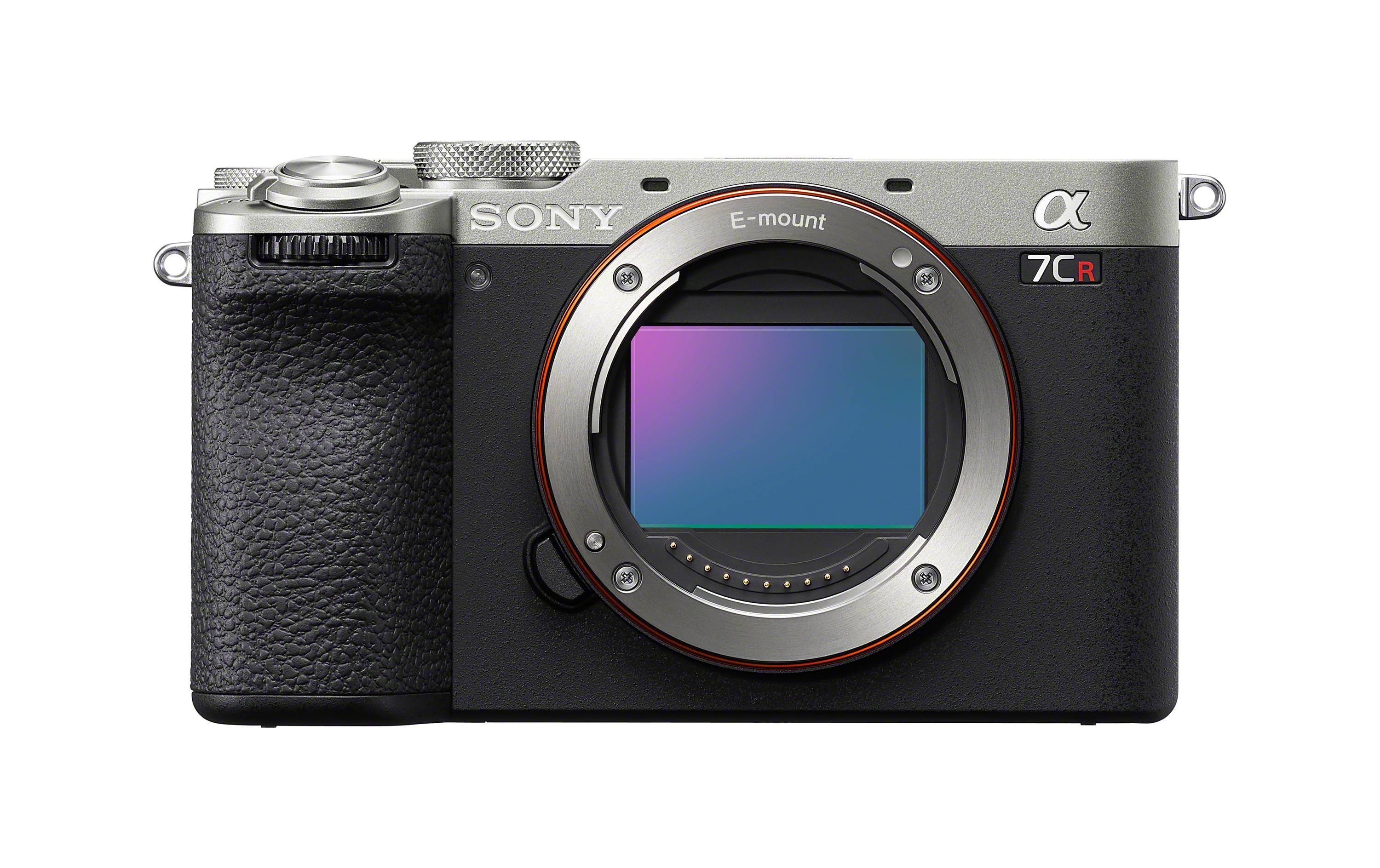 Fotokamera Alpha 7CR Silber<br>Spiegellose Vollformat-Wechselobjektivkamera (kompakt, 61 Mpx, Echtzeit-Autofokus, 4K 60p)