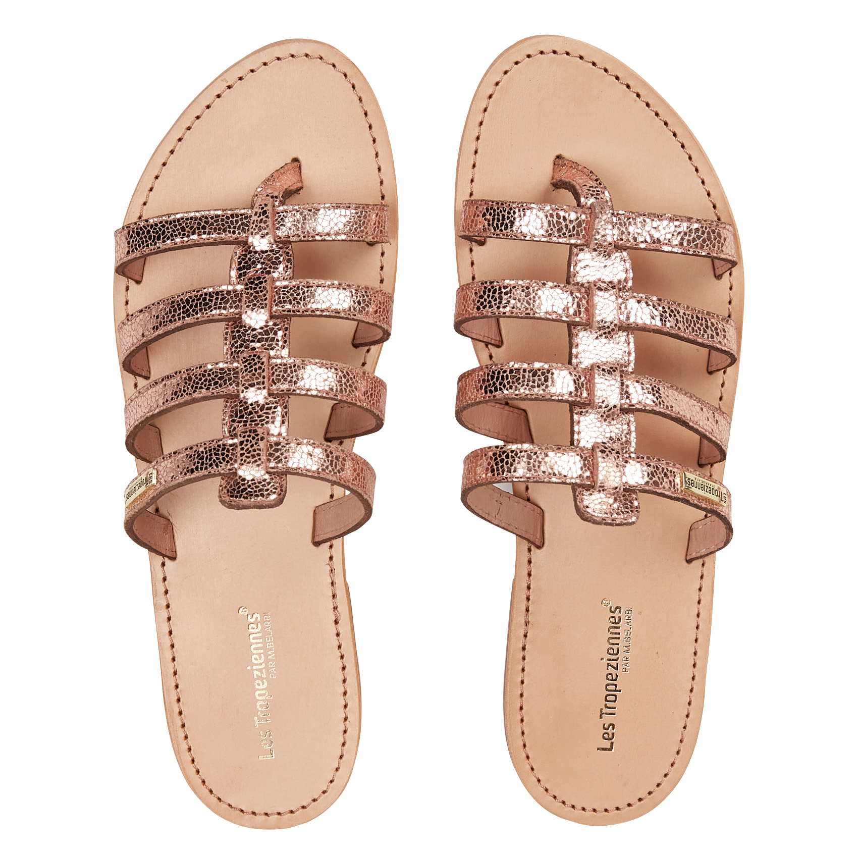 HIKAMUL - Mules plates en cuir | Blanc