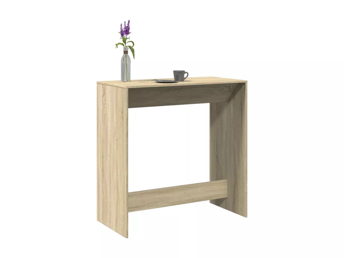 Table de bar chêne sonoma 102x50x103,5 cm bois d'ingénierie
