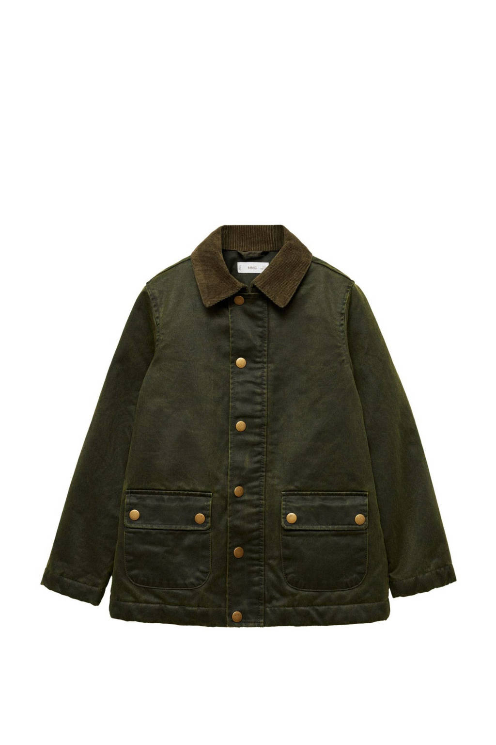 Mango Kids winterjas donkergroen