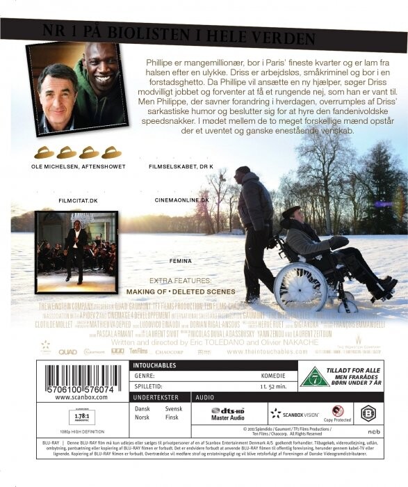 De Urørlige / Intouchables - Blu-Ray
