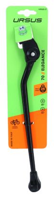 BEQUILLE VELO LATERALE URSUS ELEGANCE NOIRE 28  - 700 REGLABLE - SUPPORT 25Kgs (LIVRE SUR CARTE)