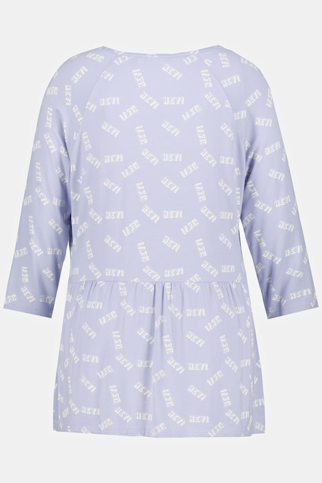 Shirt, HEY, A-Linie, Volant, V-Ausschnitt, 3/4-Arm