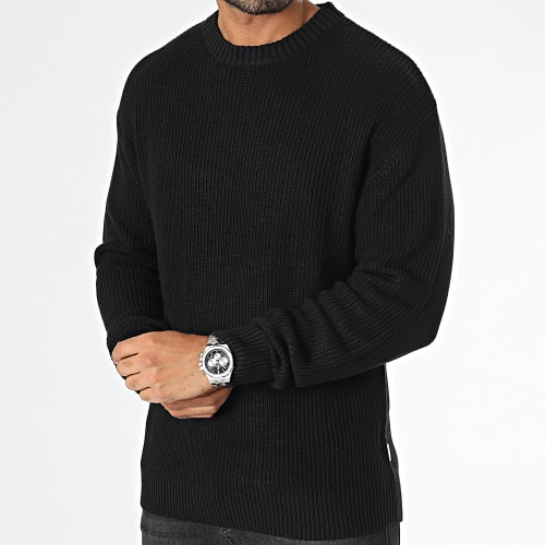 Pull Rib Knit Noir