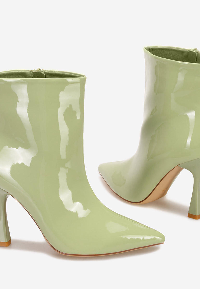 Bottines stiletto verts Thessalia